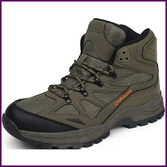 Men's Waterproof Hiking Boots Lightweight Trail Sneakers Non-Slip